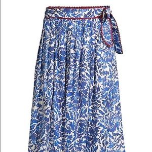 Ossola Printed Midi Skirt In Ocean size:6
